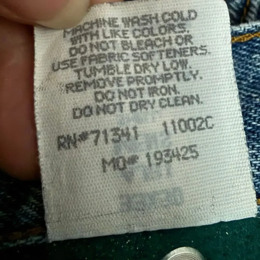 Vintage L.L.‎ Bean Fleece Lined Mens Jeans Workwear Winter Denim 33x30